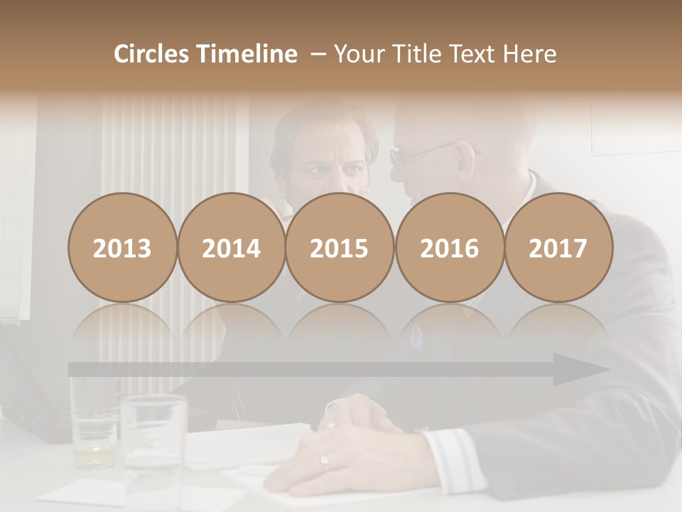Businessmen Solve Dispute PowerPoint Template