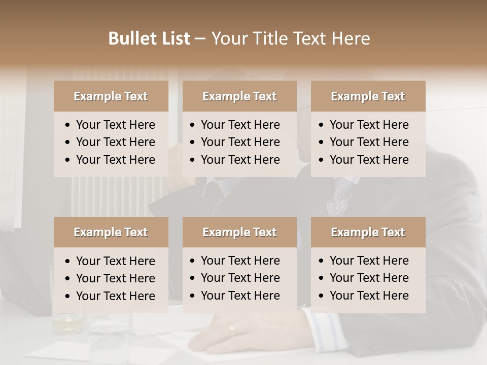 Businessmen Solve Dispute PowerPoint Template