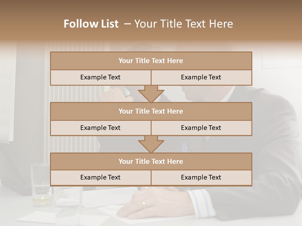 Businessmen Solve Dispute PowerPoint Template