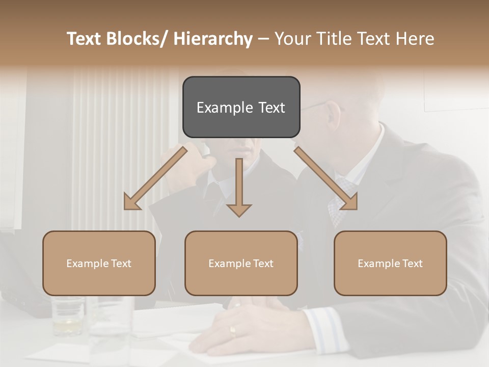 Businessmen Solve Dispute PowerPoint Template