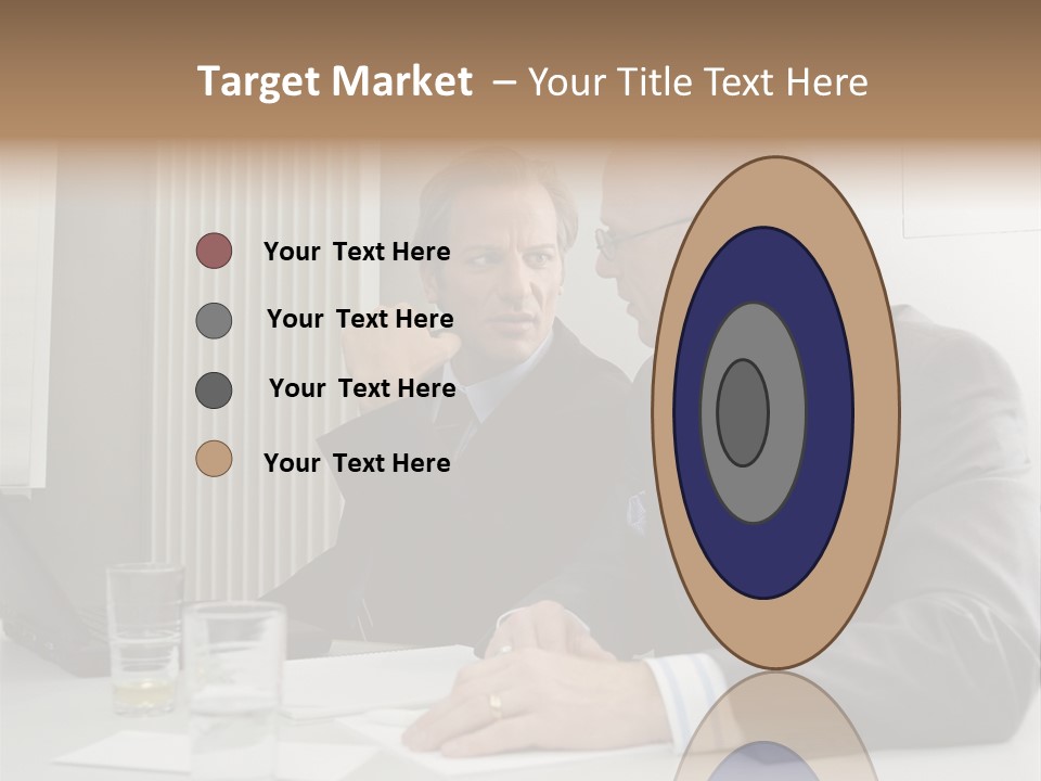 Businessmen Solve Dispute PowerPoint Template