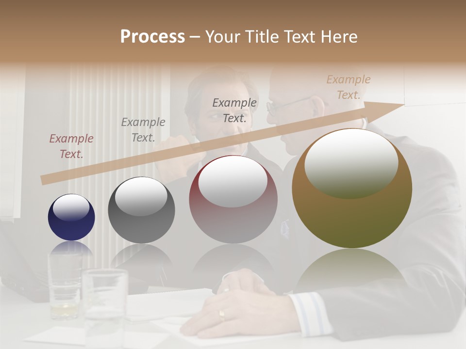Businessmen Solve Dispute PowerPoint Template