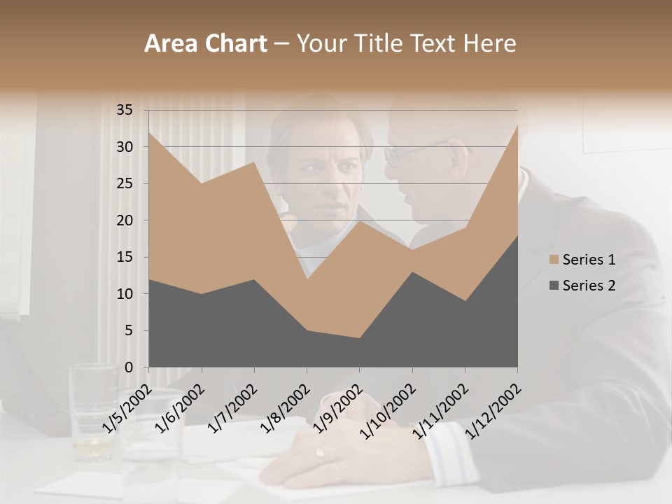 Businessmen Solve Dispute PowerPoint Template
