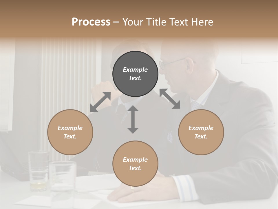 Businessmen Solve Dispute PowerPoint Template