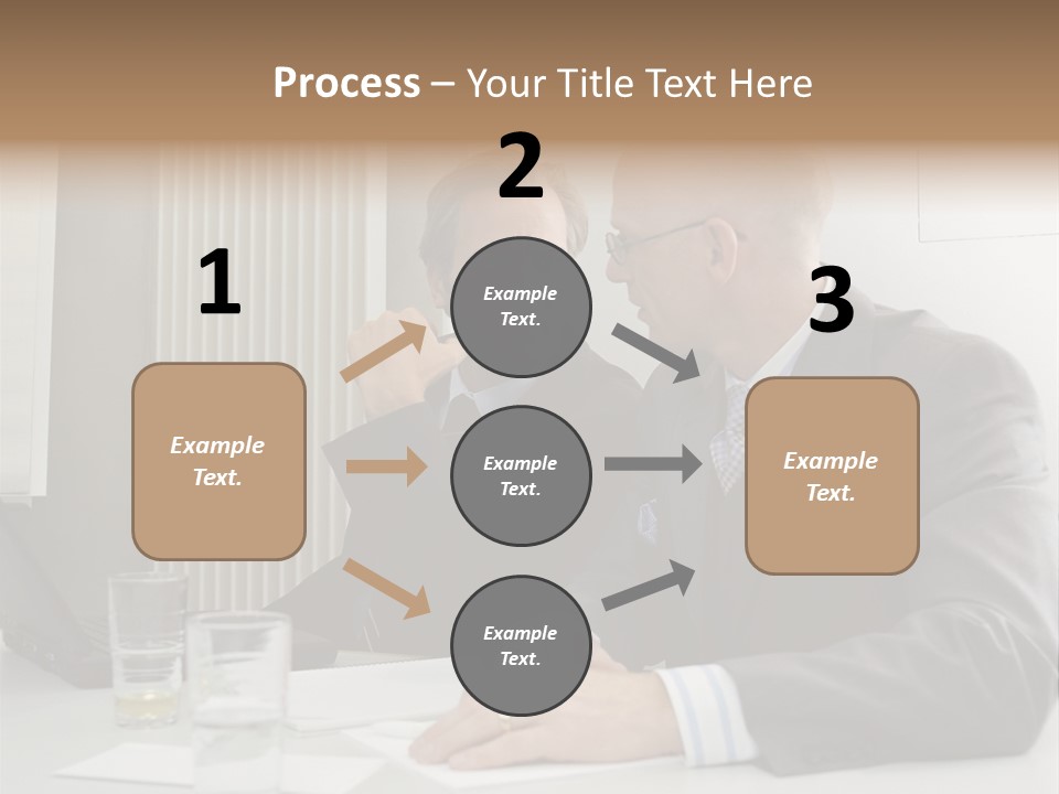 Businessmen Solve Dispute PowerPoint Template