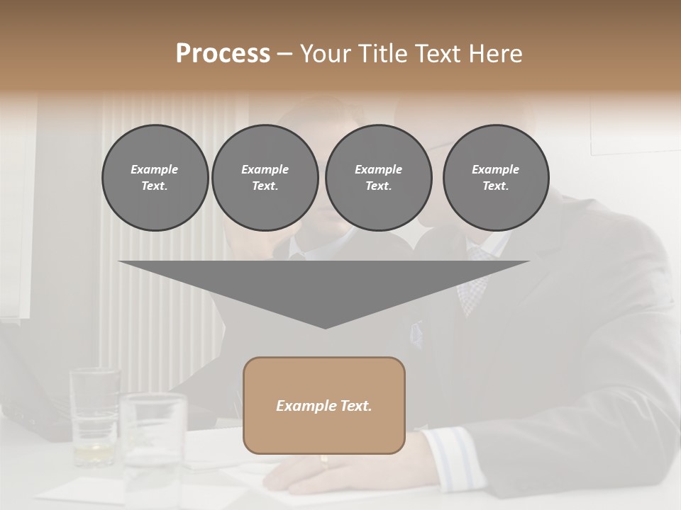Businessmen Solve Dispute PowerPoint Template