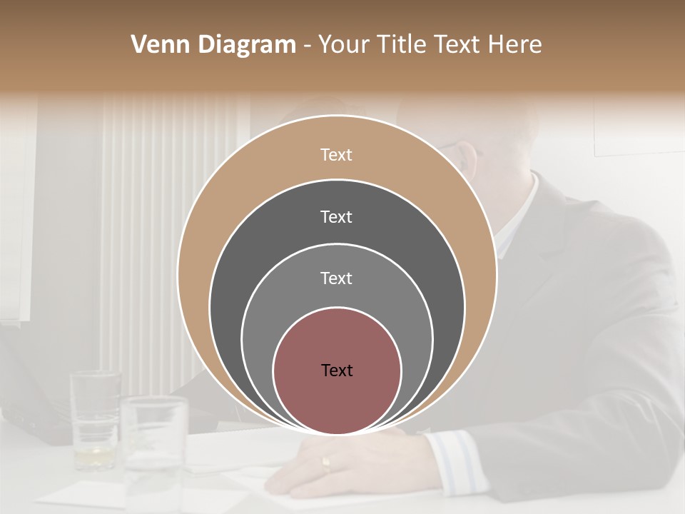 Businessmen Solve Dispute PowerPoint Template