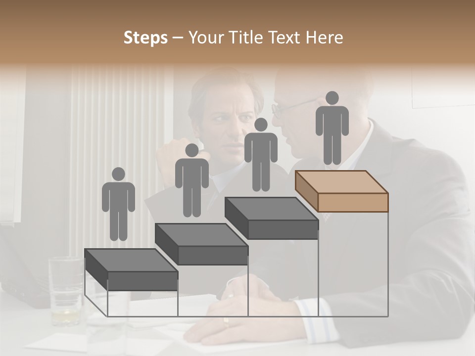 Businessmen Solve Dispute PowerPoint Template