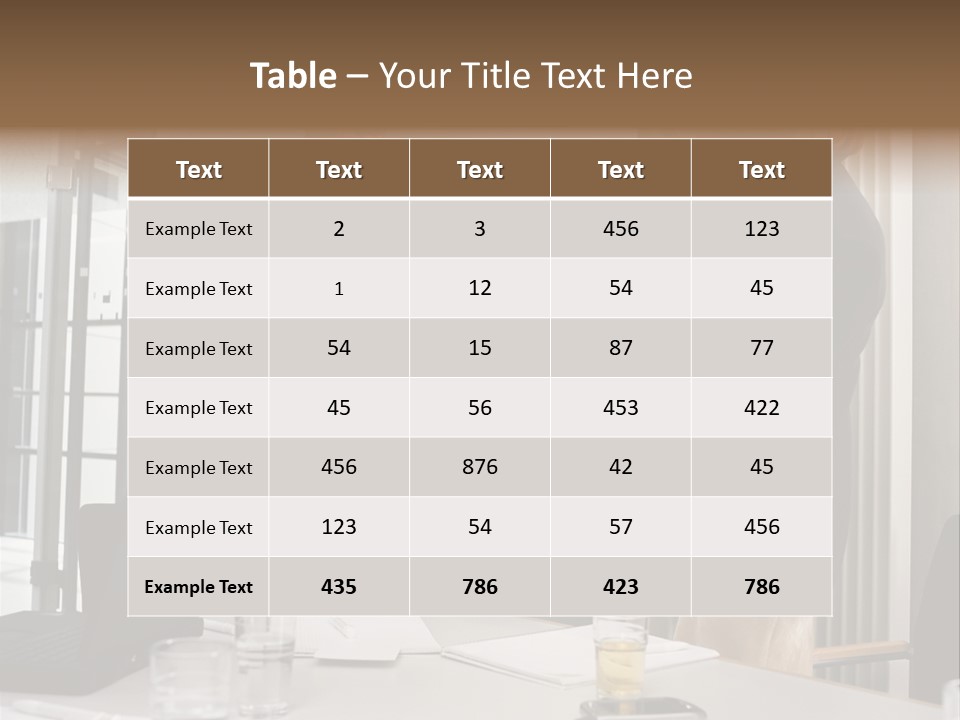 Businessman And Businesswoman Shaking Hands PowerPoint Template