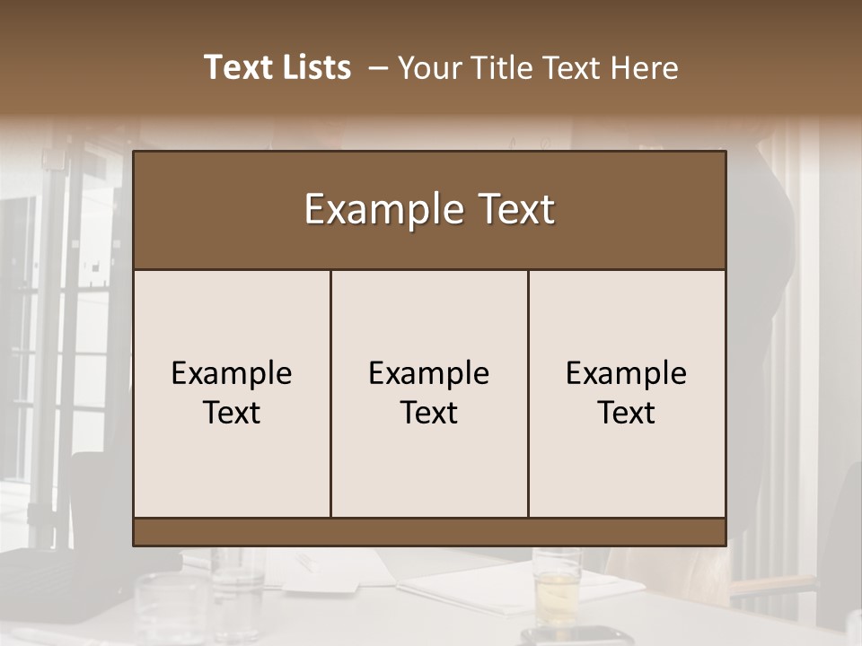 Businessman And Businesswoman Shaking Hands PowerPoint Template