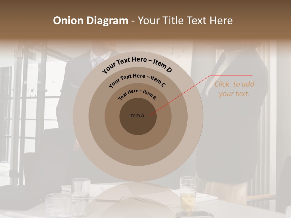 Businessman And Businesswoman Shaking Hands PowerPoint Template