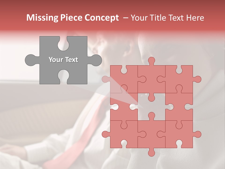 Business People In A Taxi PowerPoint Template