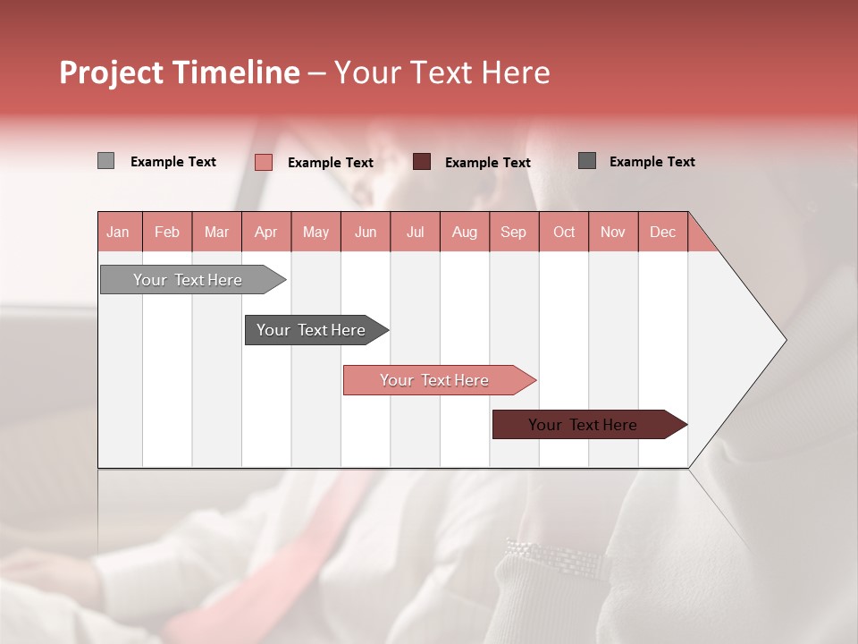 Business People In A Taxi PowerPoint Template