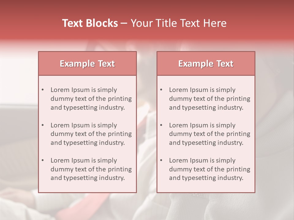 Business People In A Taxi PowerPoint Template