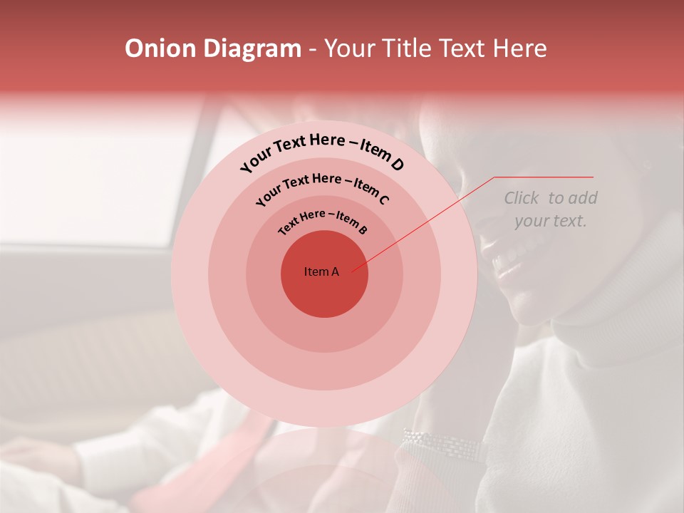 Business People In A Taxi PowerPoint Template