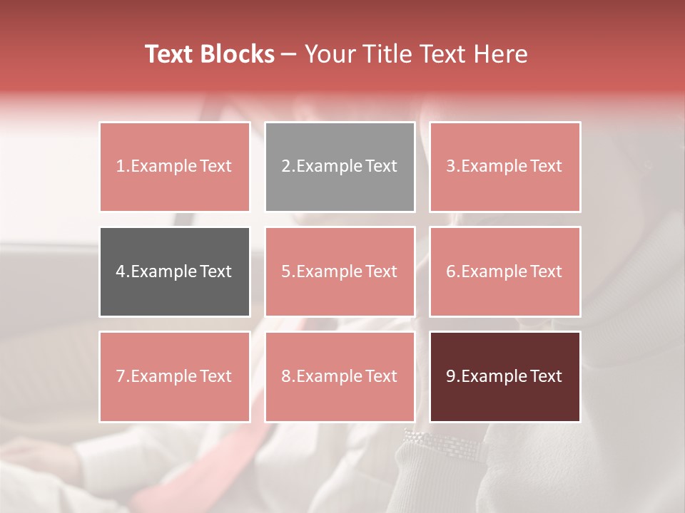 Business People In A Taxi PowerPoint Template