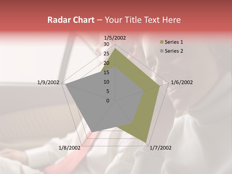 Business People In A Taxi PowerPoint Template