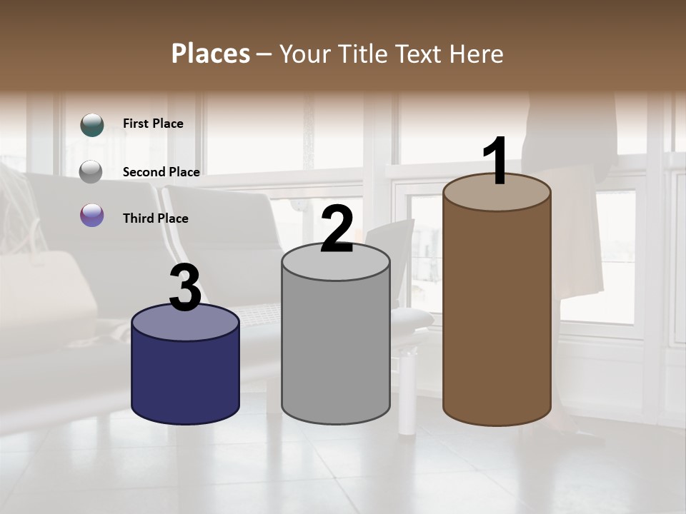 Business People In A Taxi PowerPoint Template