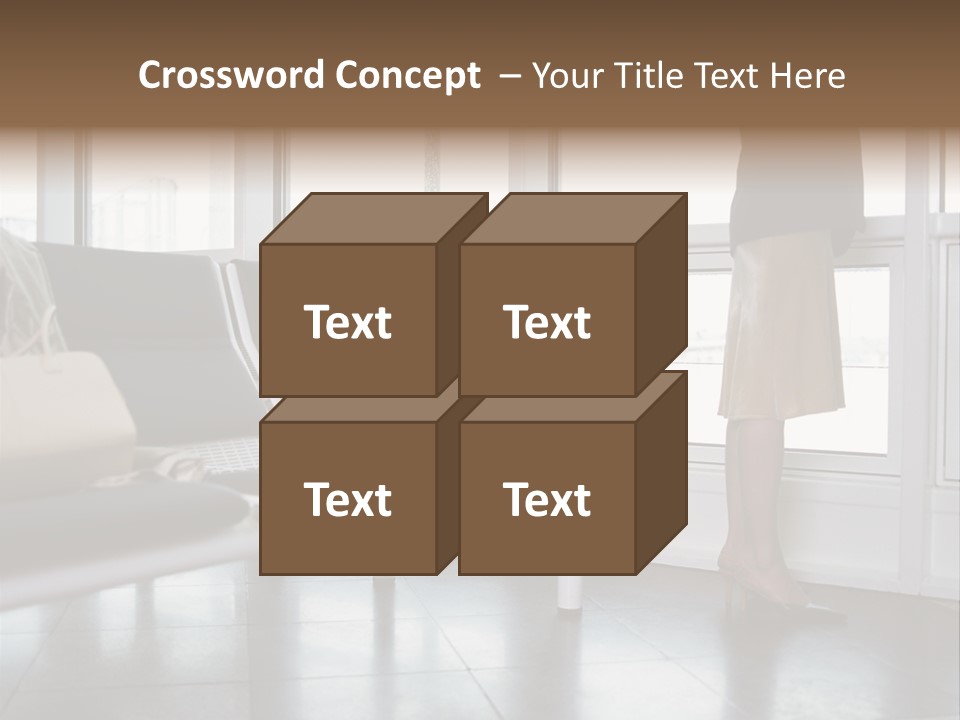 Business People In A Taxi PowerPoint Template