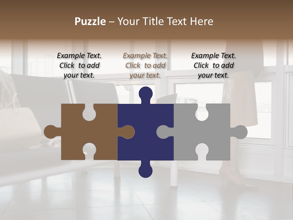 Business People In A Taxi PowerPoint Template