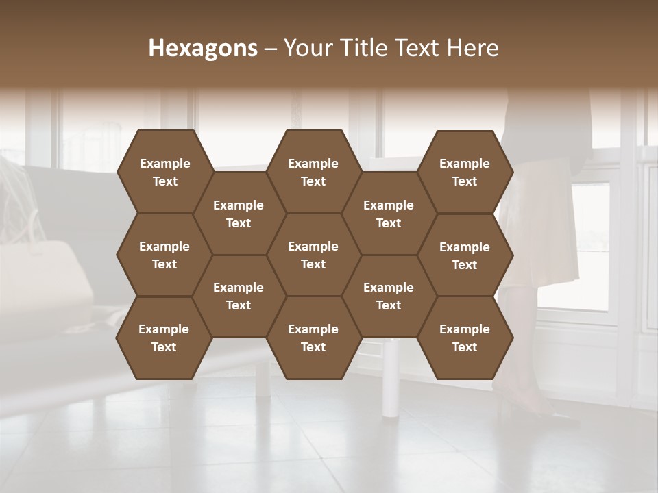 Business People In A Taxi PowerPoint Template