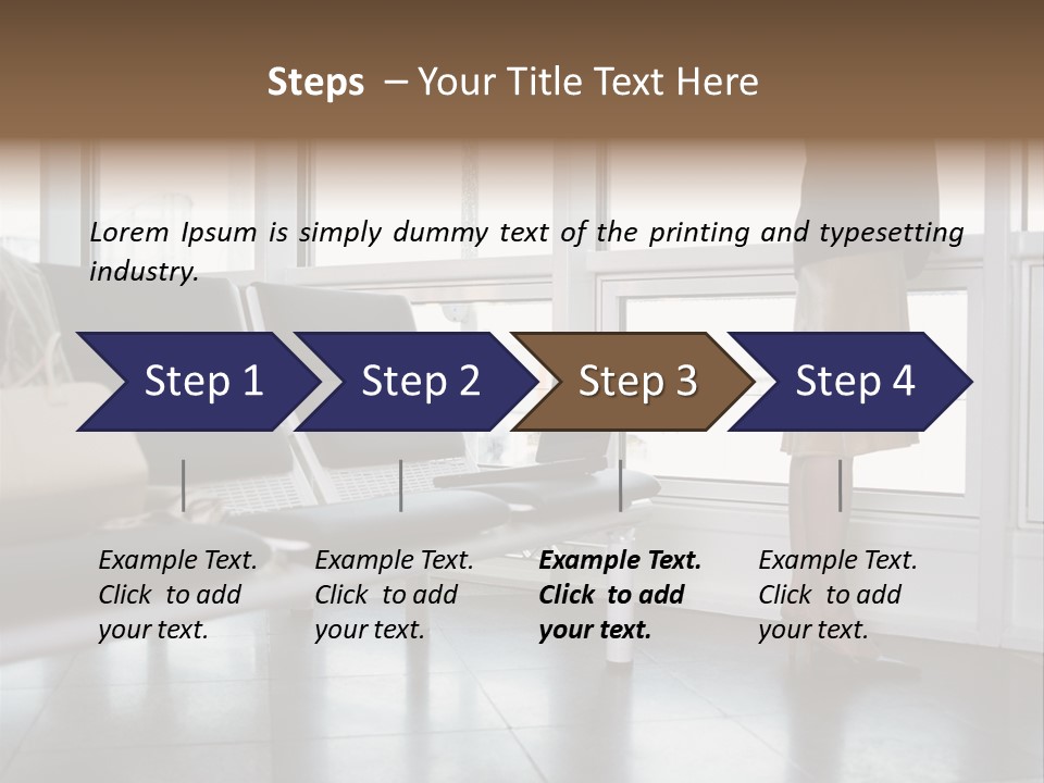 Business People In A Taxi PowerPoint Template