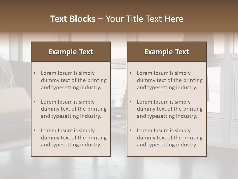Business People In A Taxi PowerPoint Template