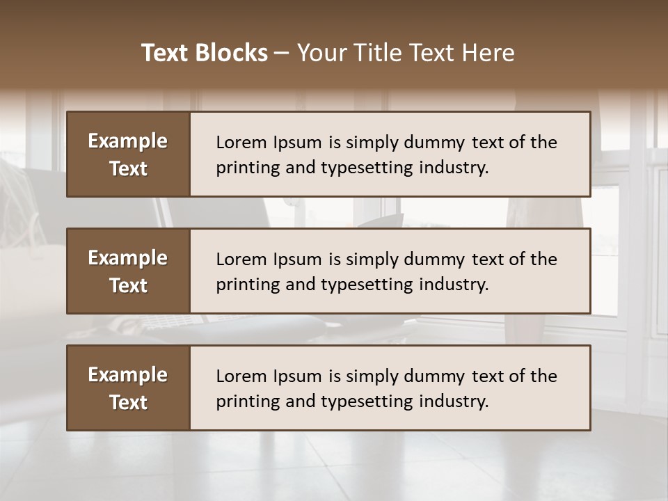 Business People In A Taxi PowerPoint Template