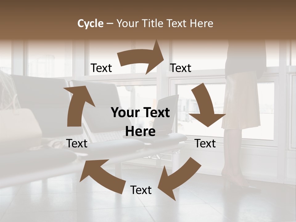 Business People In A Taxi PowerPoint Template