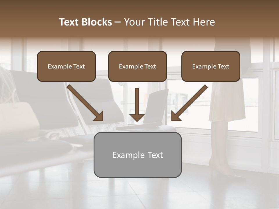 Business People In A Taxi PowerPoint Template