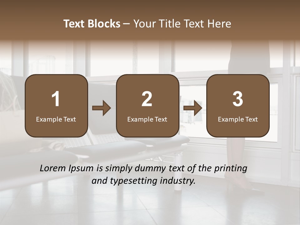 Business People In A Taxi PowerPoint Template