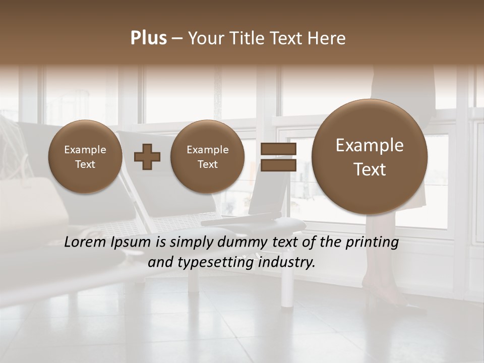 Business People In A Taxi PowerPoint Template