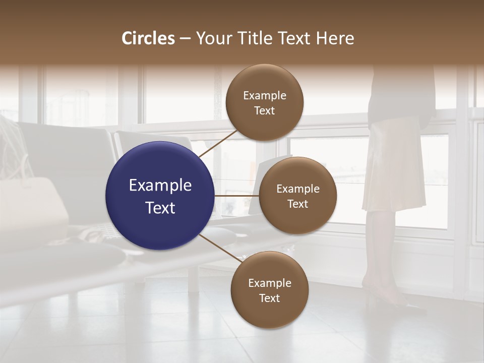 Business People In A Taxi PowerPoint Template