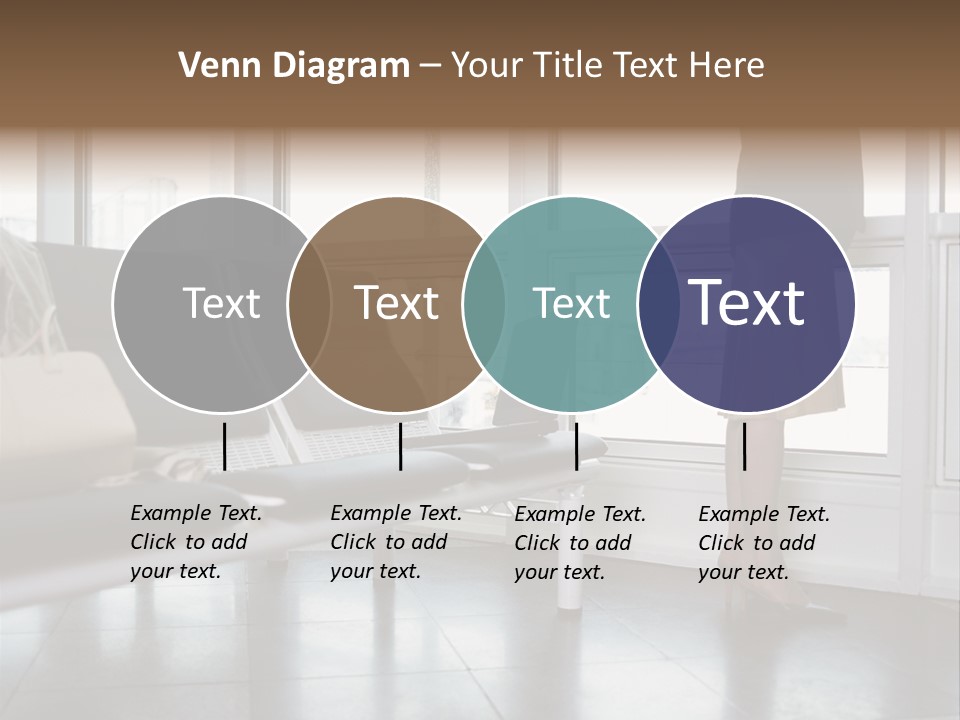 Business People In A Taxi PowerPoint Template