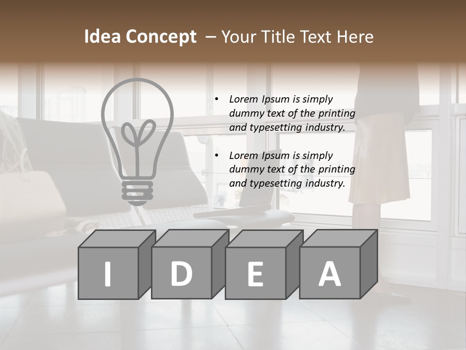 Business People In A Taxi PowerPoint Template