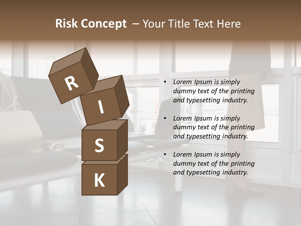 Business People In A Taxi PowerPoint Template