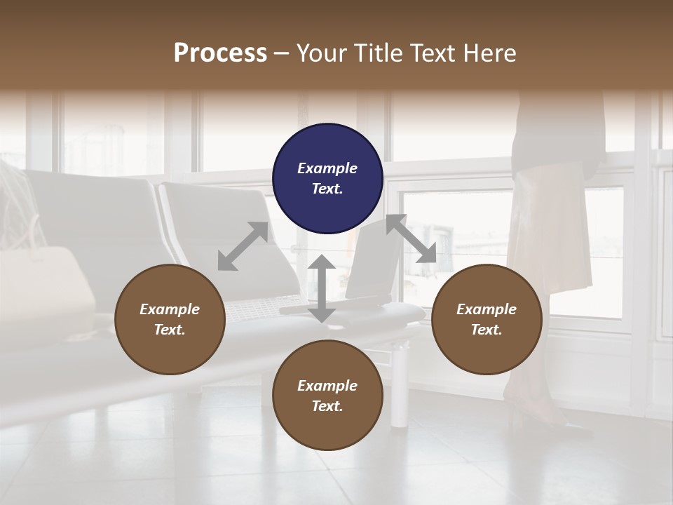 Business People In A Taxi PowerPoint Template