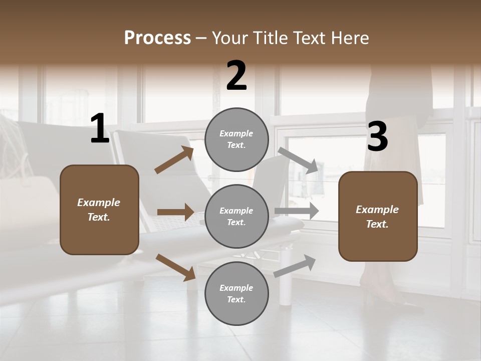 Business People In A Taxi PowerPoint Template