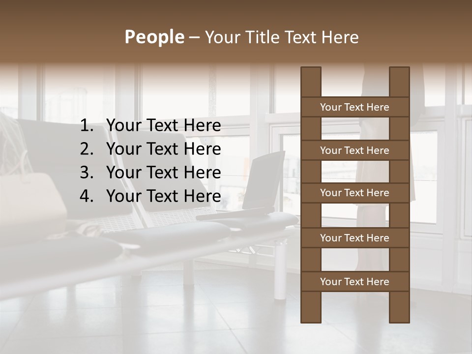 Business People In A Taxi PowerPoint Template