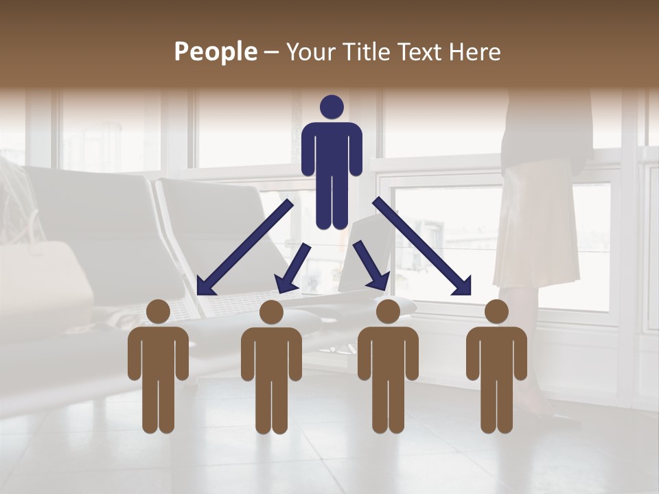 Business People In A Taxi PowerPoint Template