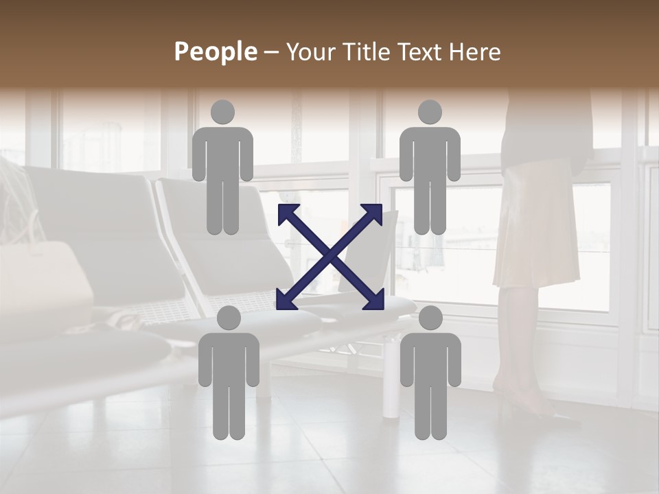 Business People In A Taxi PowerPoint Template
