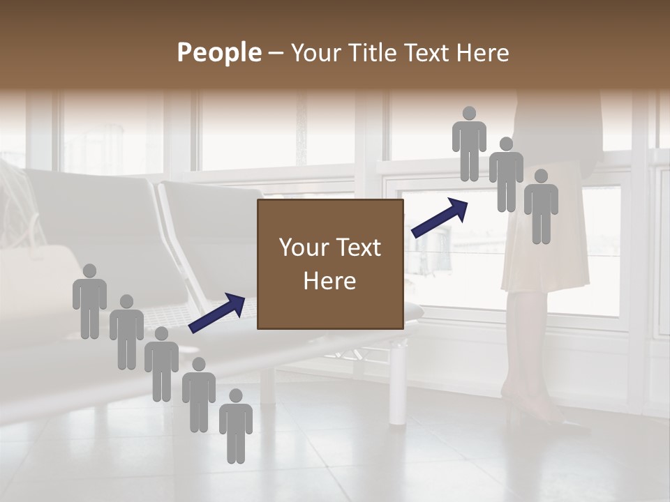 Business People In A Taxi PowerPoint Template