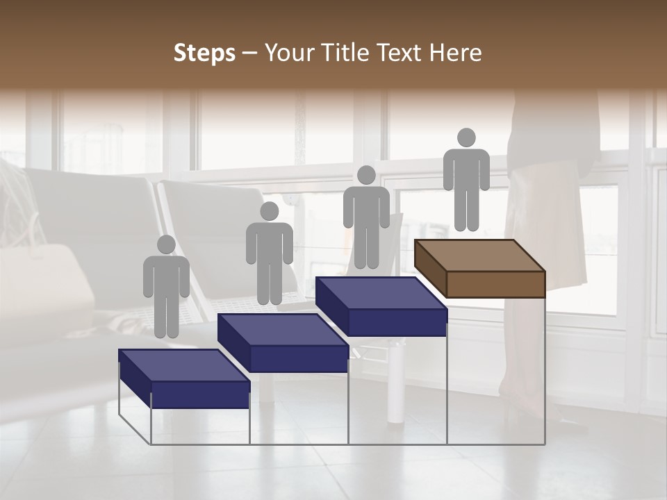 Business People In A Taxi PowerPoint Template