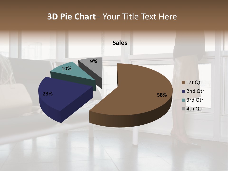 Business People In A Taxi PowerPoint Template