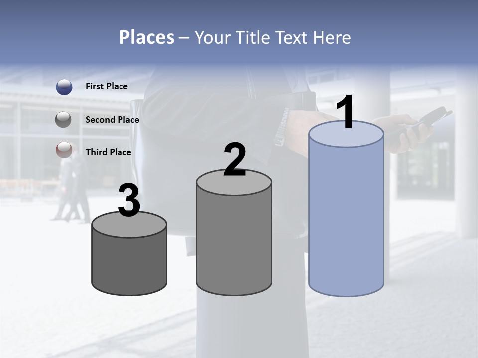 Business People On An Aeroplane PowerPoint Template