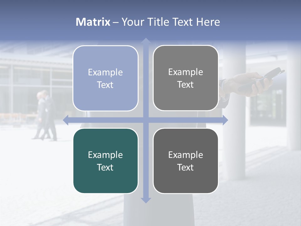 Business People On An Aeroplane PowerPoint Template