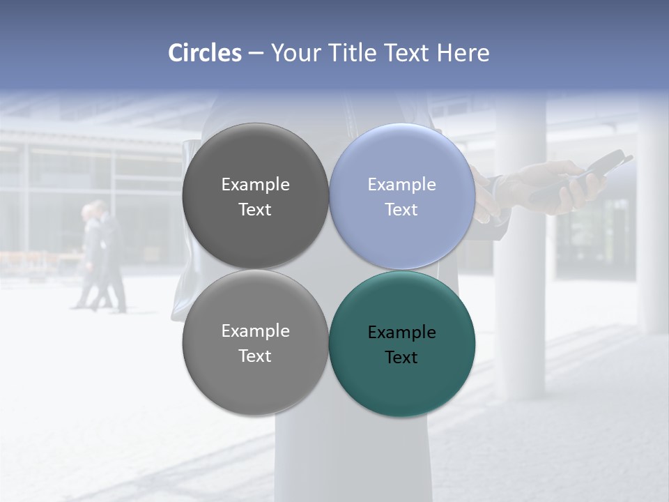 Business People On An Aeroplane PowerPoint Template