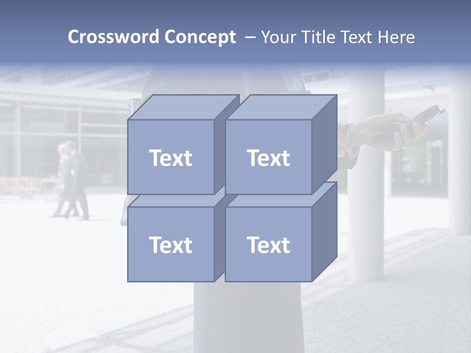 Business People On An Aeroplane PowerPoint Template