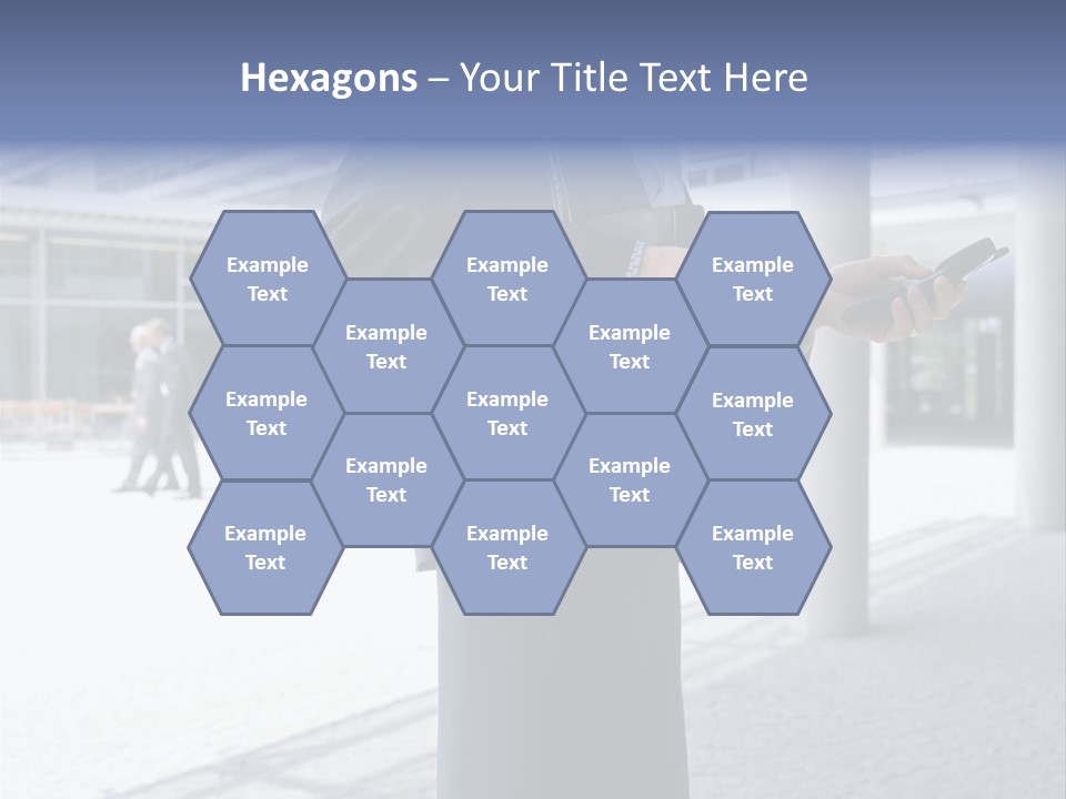 Business People On An Aeroplane PowerPoint Template