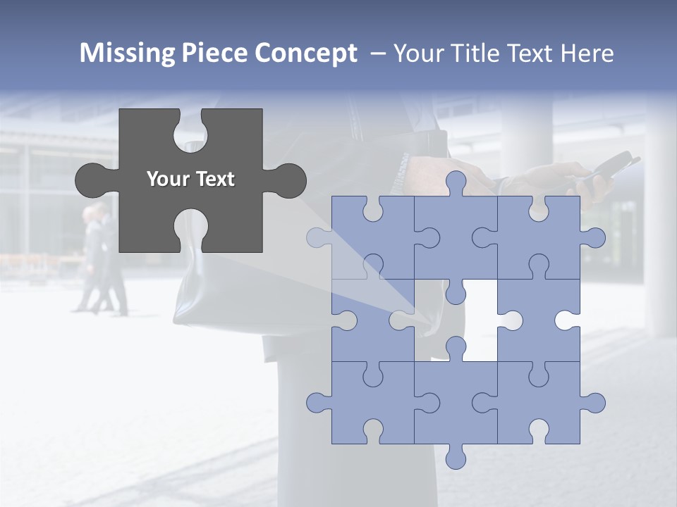 Business People On An Aeroplane PowerPoint Template